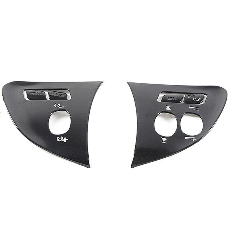 2-Piece Front Bumper Fog Light Chrome Protector Trim for HUMMER H3 2006-2010 Sliver- v