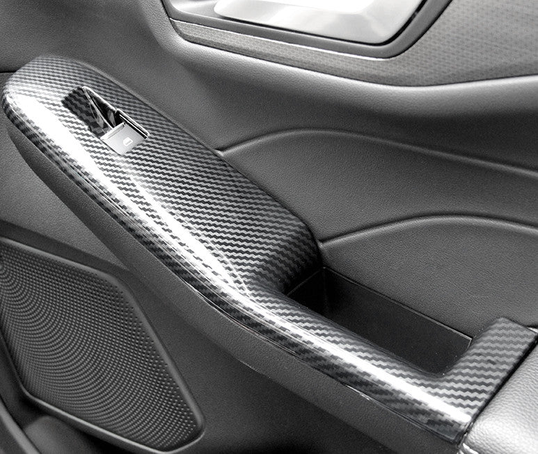4P Carbon Fiber Look Window Lift Panel Switch Cover Trim for Ford Escape 2020-22