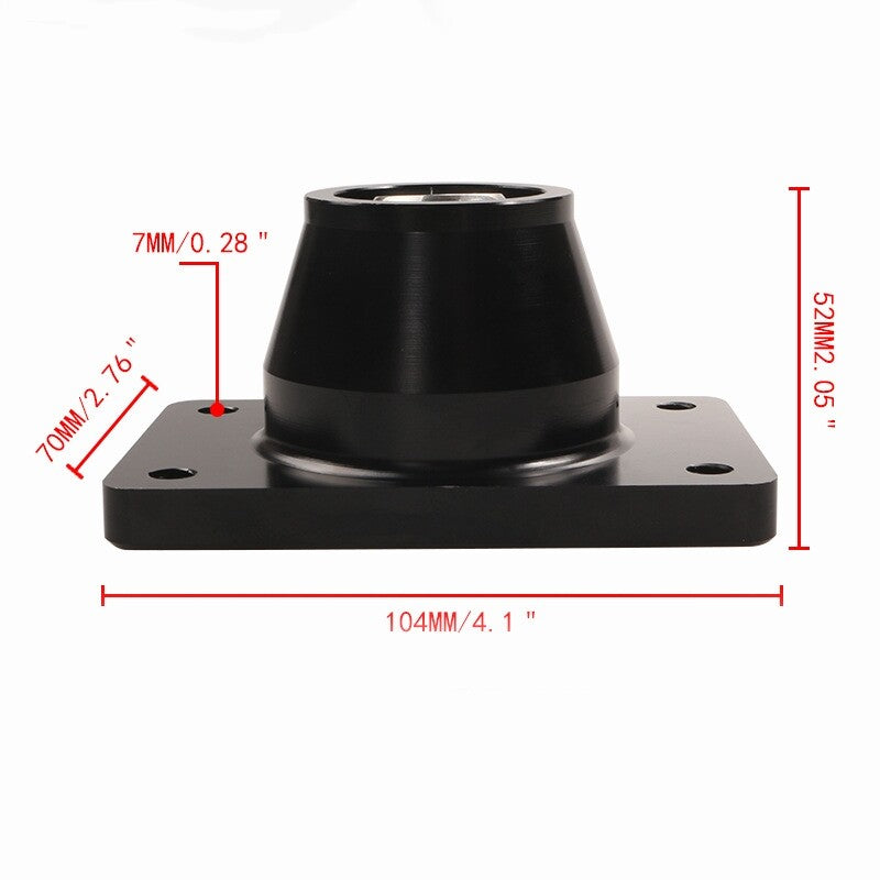 Car Shift Lever Base Shifter Box Plate Adapter for Peugeot 206 306 for Citroen Black