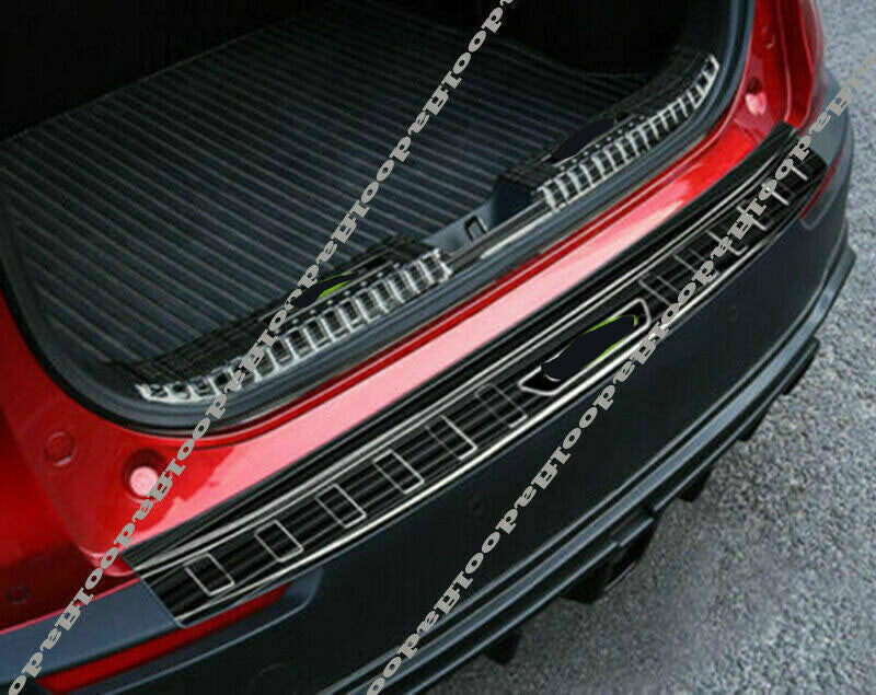 for Mazda CX-30 2020-22 Black Steel Rear Trunk Bumper Sill Plate Guard Cover 2x