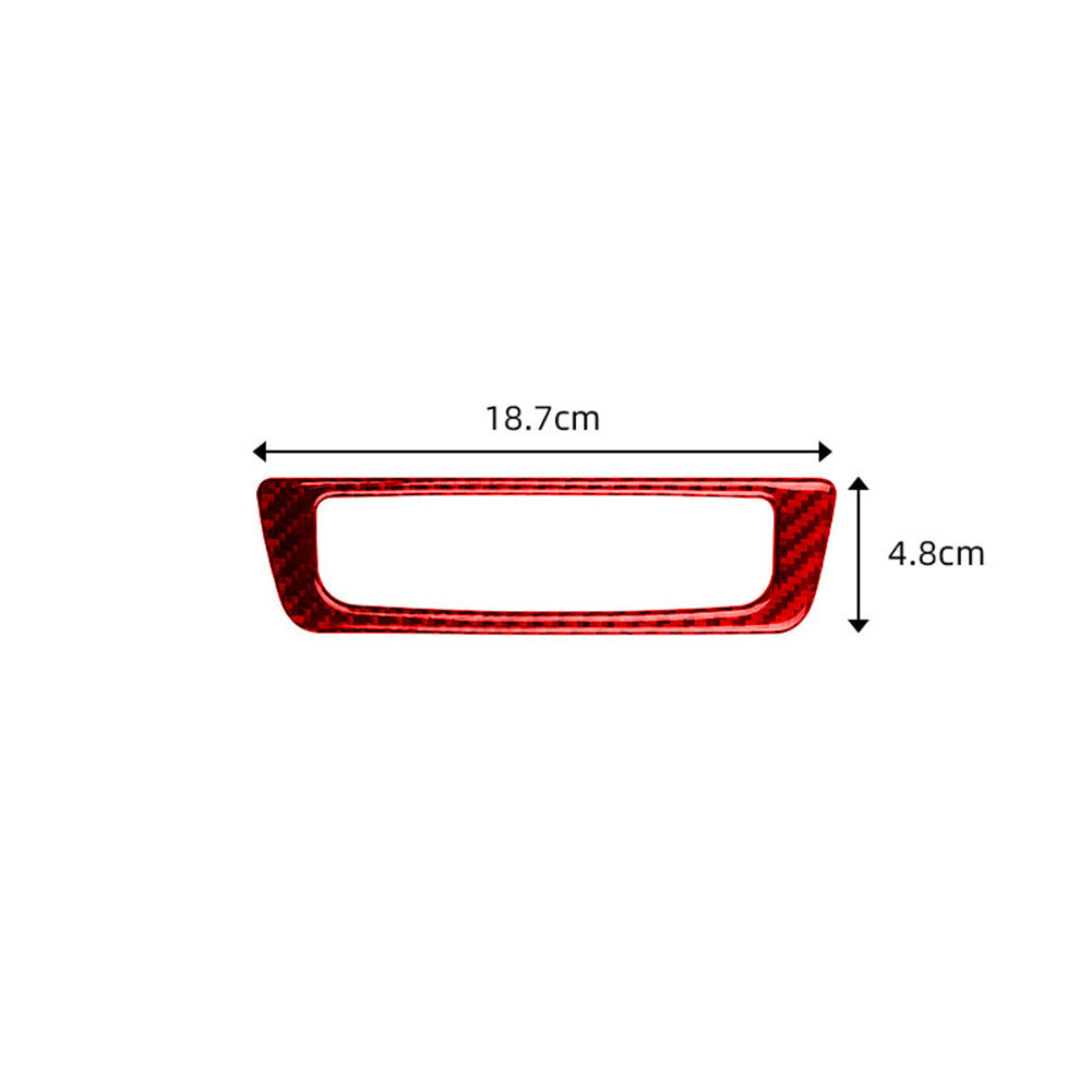 for Audi Q5 Red Carbon Fiber Interior Rear Climate Control Frame Cover Trim