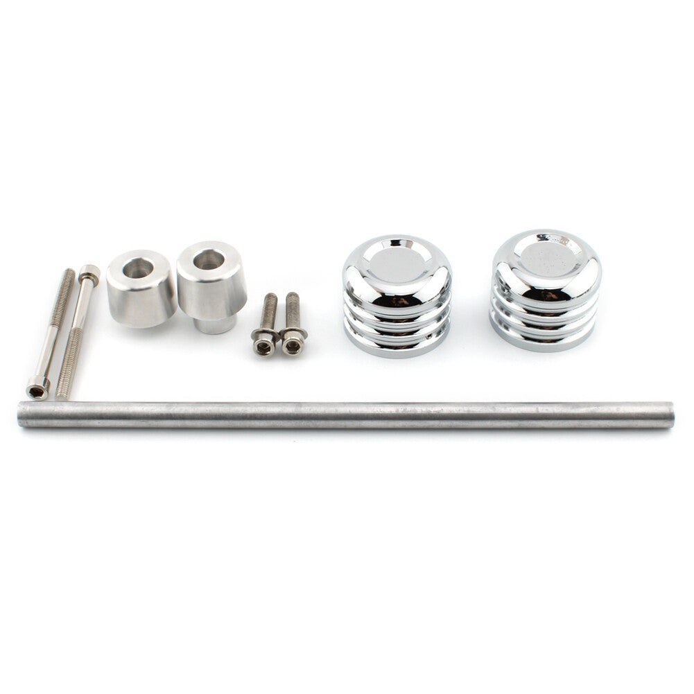Motorcycle Front Axle Nut Covers Caps Installation Kit for Harley Davidson