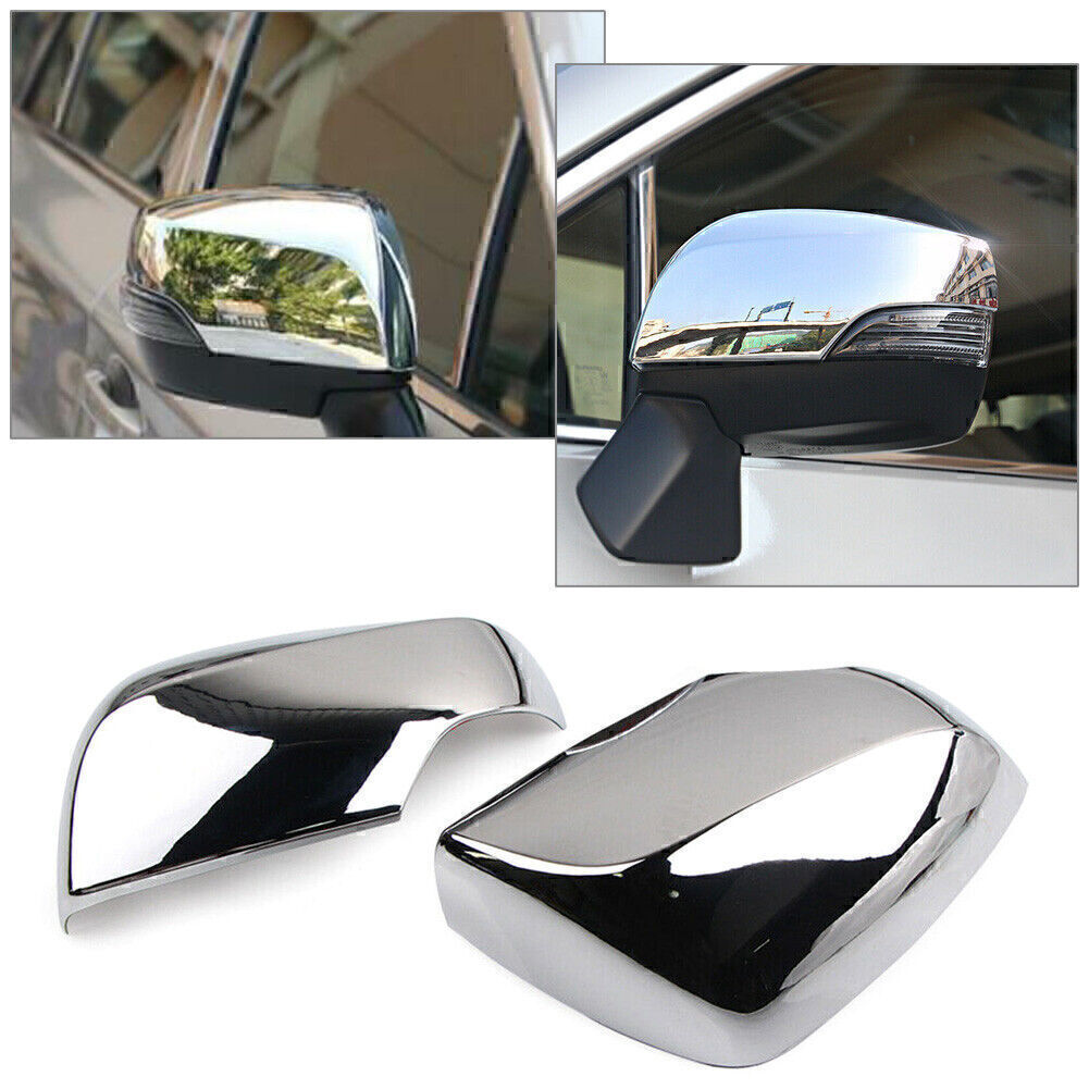 2pcs Chrome Exterior Rear View Mirror Cover Trim Fit for Subaru forester 2019 2020