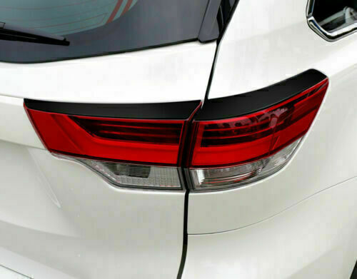 For Highlander 2017-2019 Black Rear Tail Light Lamp Eyebrow Cover Trim B n