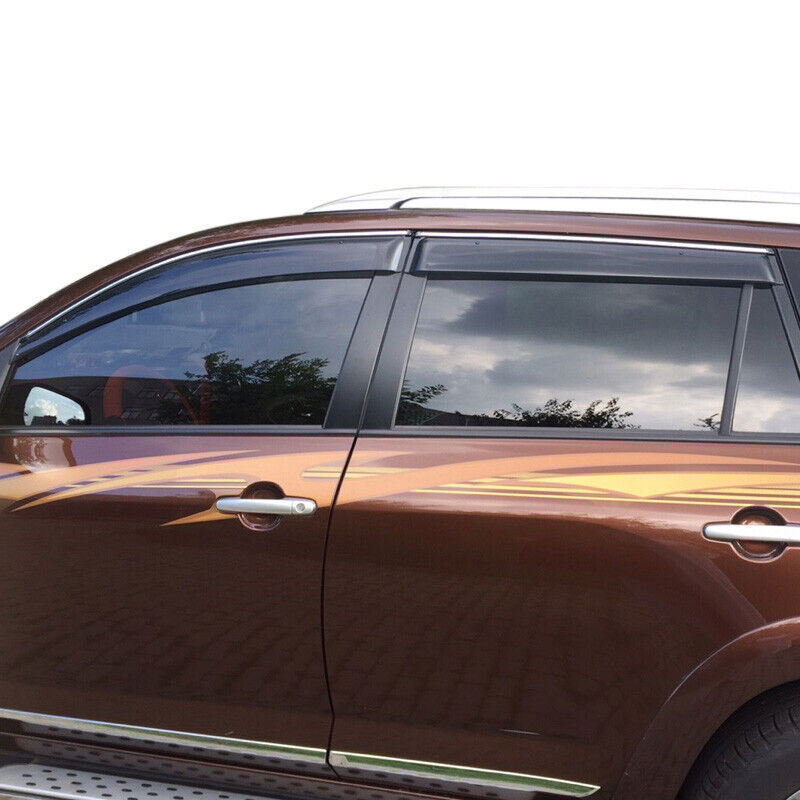 for Toyota RAV4 2013-2018 Window Visors Sun Rain Guard Deflector W/Chrome Trim