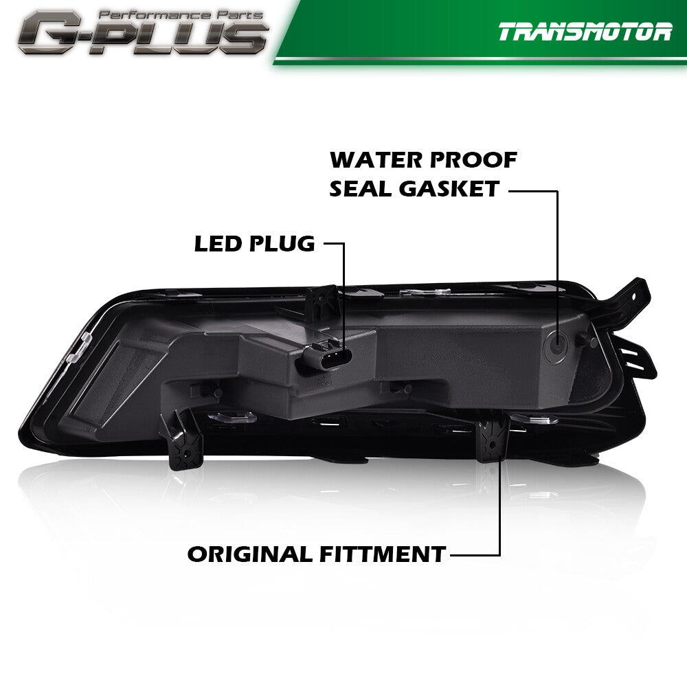 2014 - 2020 Impala Black Ming Ling LH+RH LED DRL Long Liang + Jade Liang + Bend + Bend - v