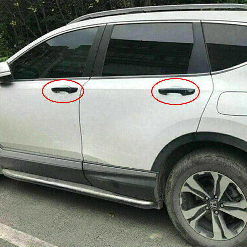 Carbon Fiber Look Door Handle Moulding Cover Trims for Honda CR-V CRV 2017-2022