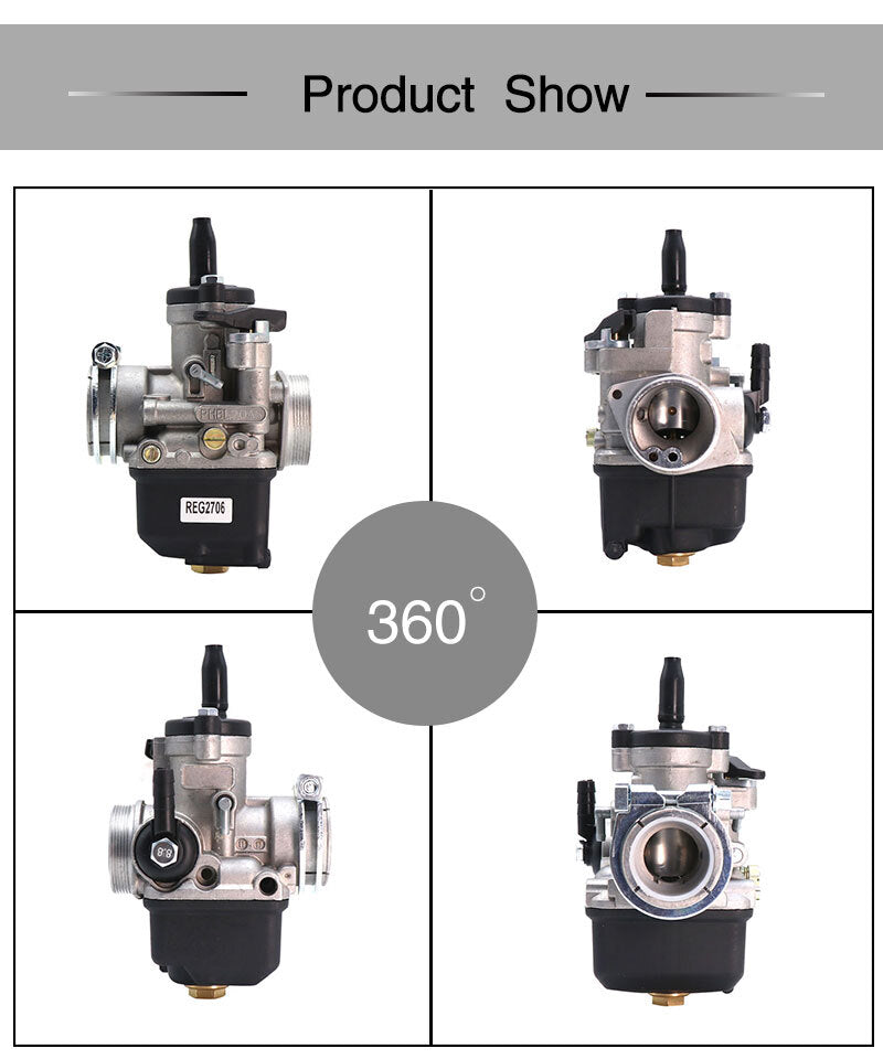 Dellorto PHBL 20AS R2706 Carb For 2 Stroke 50cc-250cc Motorcross Q