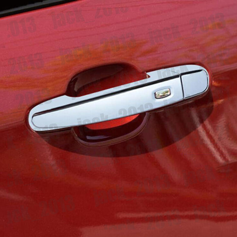 for Chevrolet Equinox 2018-2022 Chrome ABS Door Handle Cover Trim for Smart Hole 8p