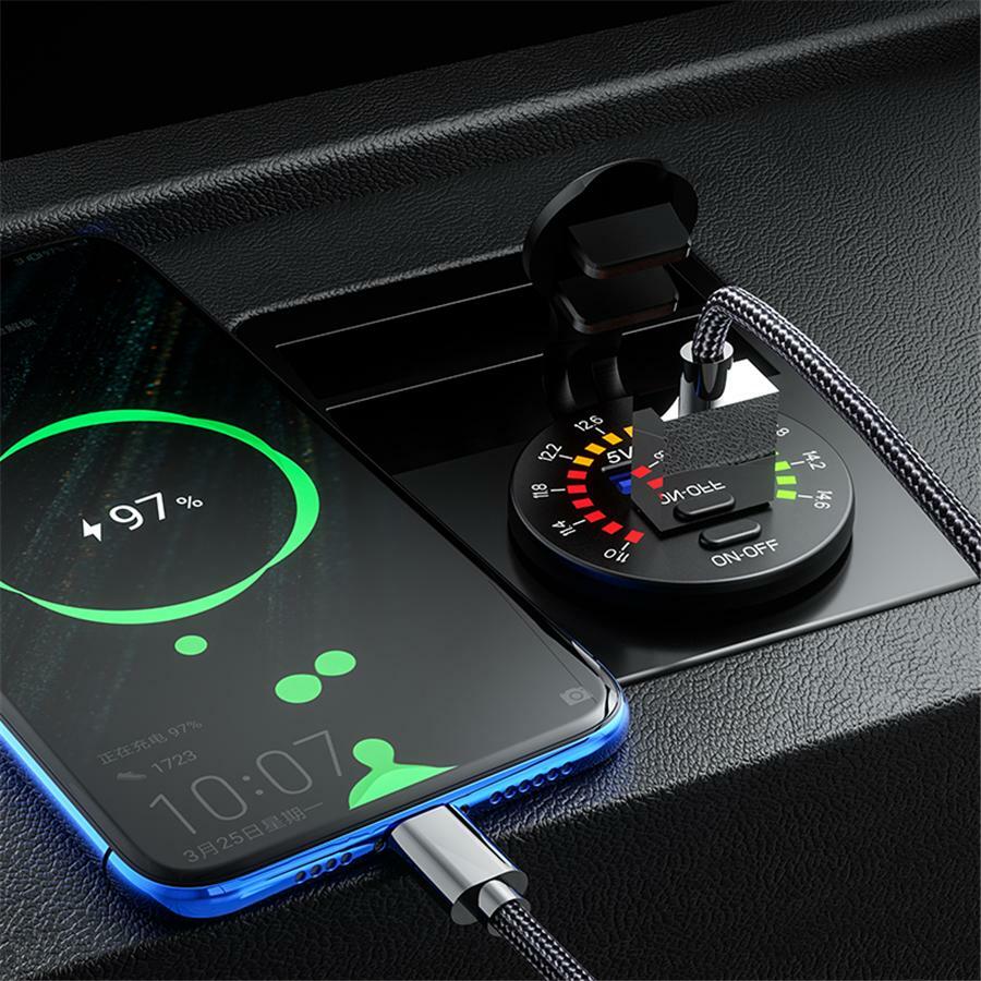 12V 4.8A 2 Port Fast Charging Dual USB Phone for Charger Adapter Car Accessories