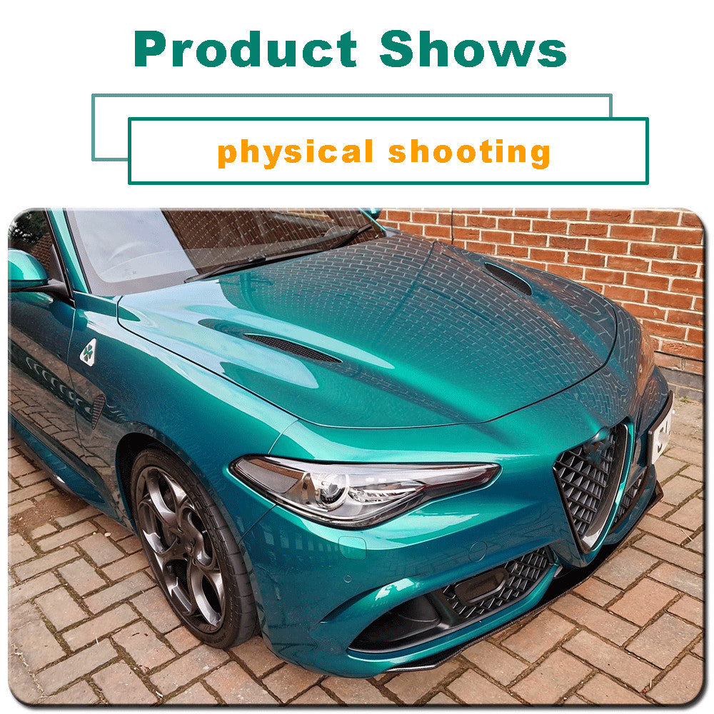 Fit for Alfa Romeo Giulia Base 2015-2020 Front Bumper Lip Spoiler Carbon Fiber