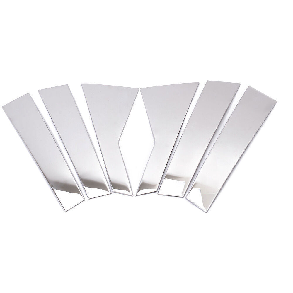 Steel Chrome Pillar Post Door Moulding Trim Mirror Cover for Kia Sorento 11-2015