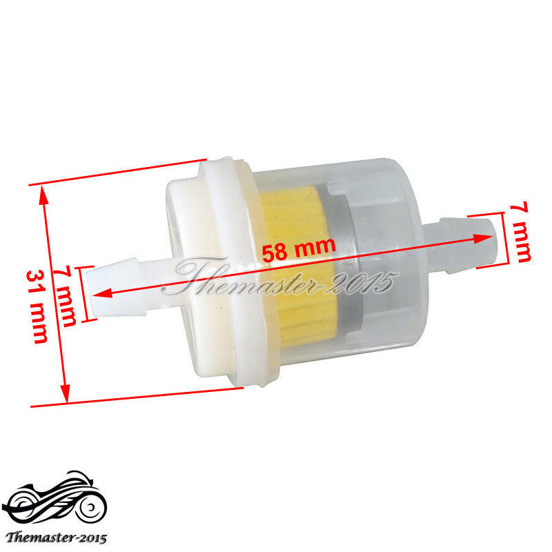 20x Fuel Cleaner Filter for Kawasaki for Suzuki ATV Quad Pit Dirt Bike Go Kart Buggy Q