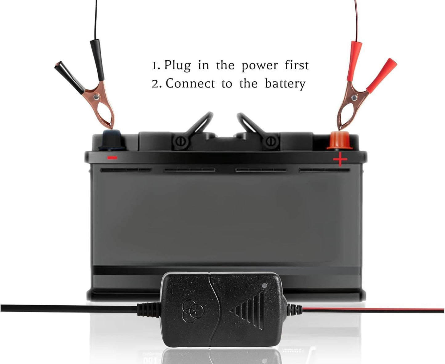 2PCS Car Battery for Charger Maintainer 12V Trickle RV for Truck Motorcycle ATV Auto