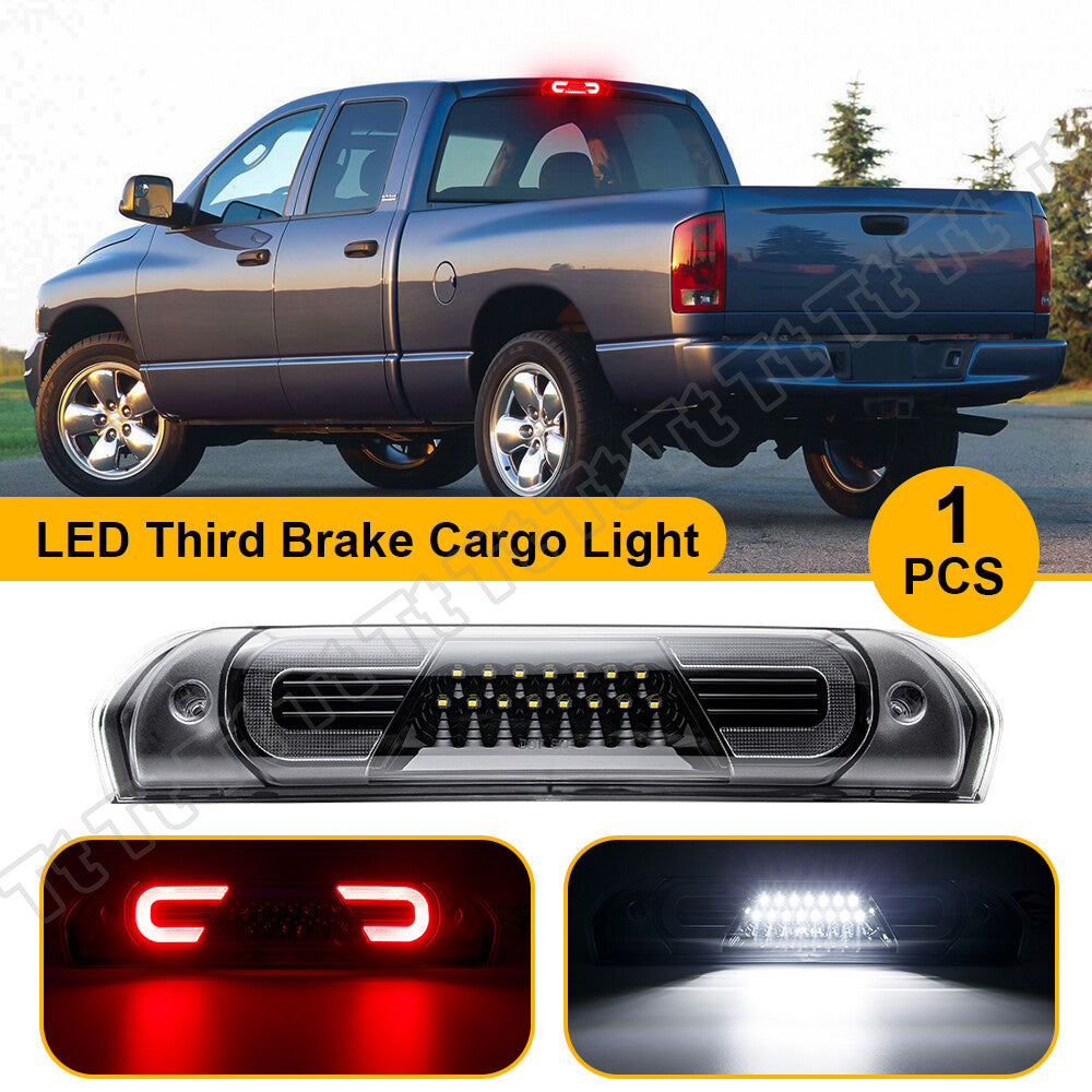 Brand New Fits 2002 - 2009 for Dodge for Ram 1500 2500 for CHRome Led Third Brake Light Cargo - v