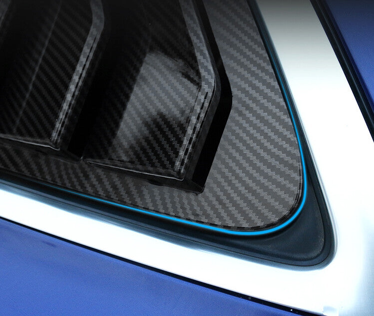 for Audi Q5 SQ5 2009-17 Carbon Fiber Quarter Window Louver Scoop Side Vent Trim