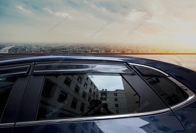 for Mazda CX-30 2020-24 Black Window Visor Vent Sun Shade Rain Guard Door Visor