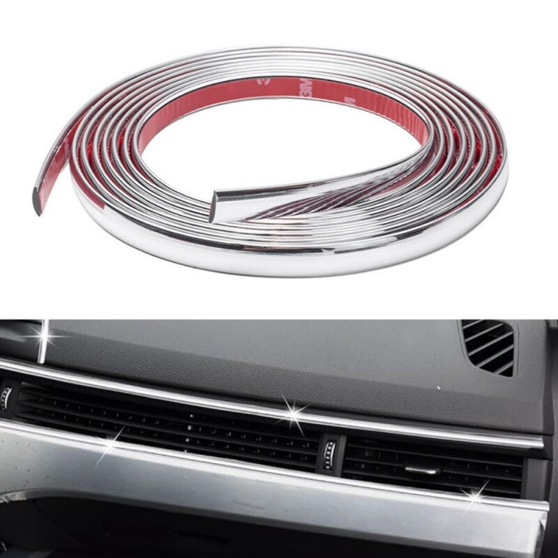 3m20mm Chrome Car Door Side Protector Trim Molding Decoration Strips Universal