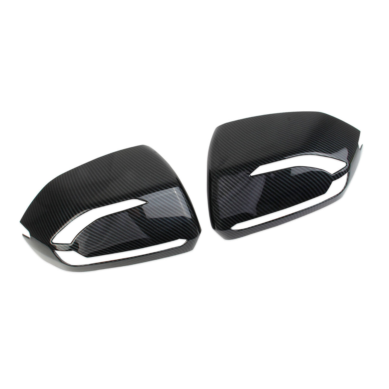 ?Carbon Fiber Style Side Rearview Mirror Guard Cover Trim for Hyundai Palisade