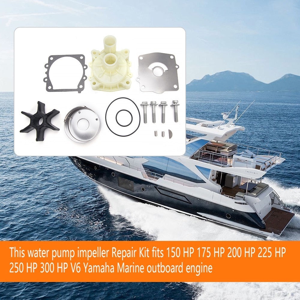 61A-W0078-01 Water Pump Impeller Kit for Yamaha Outboard 150 175 200 250 300 HP Q