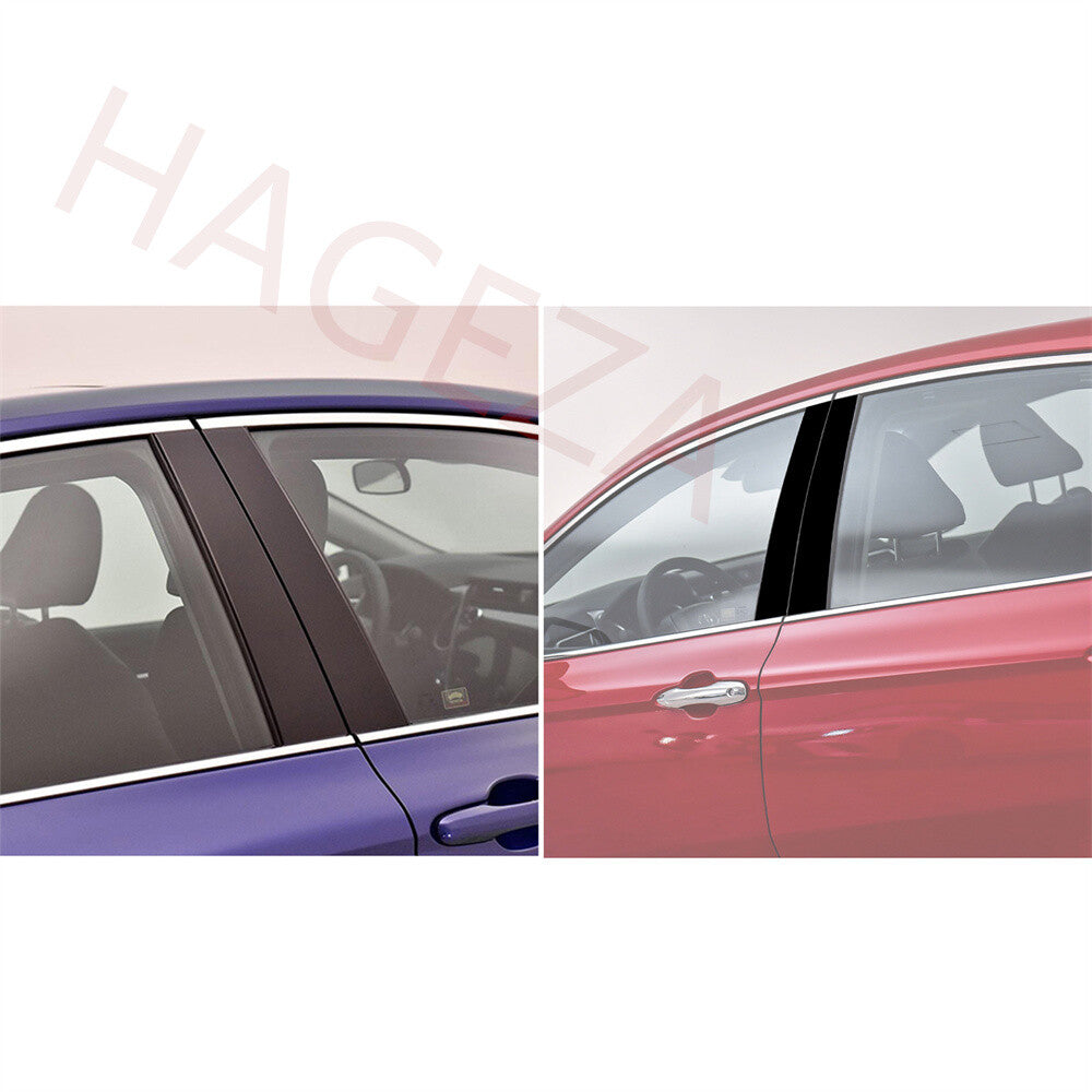Gloss Black Window Pillar Posts Sticker Trim For Toyot-a for Camry 2018+ Accessories