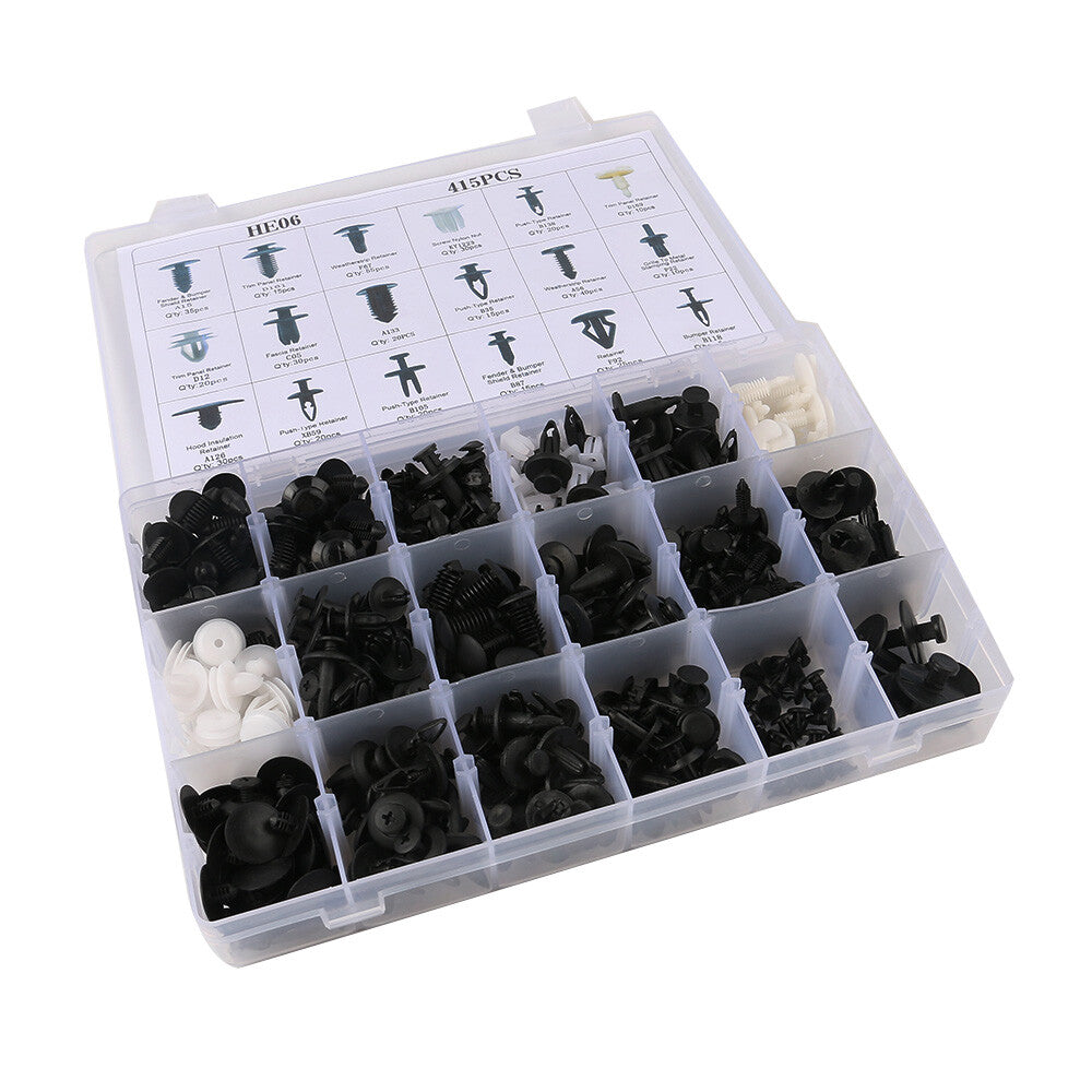 415pcs NEW Push Pin Rivet Car Door Panel Body Clips for Car for SUV 18 Sizes