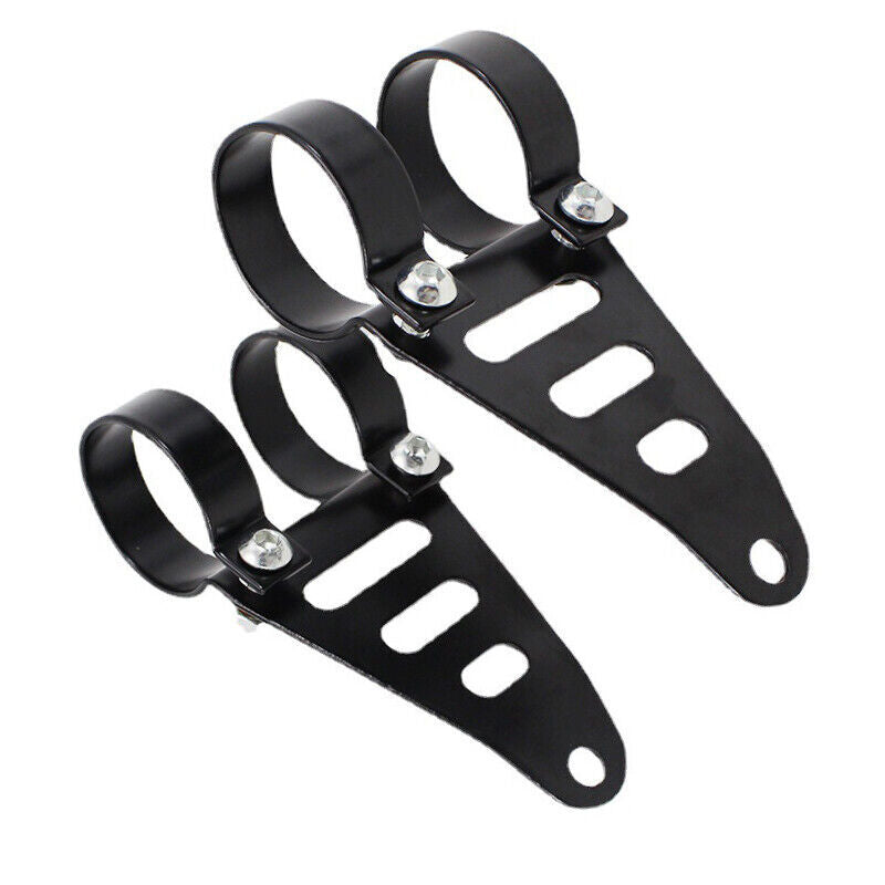 2PCS Motorcycle Front Fork Headlamp Part Headlight Bracket Mount Clamp v