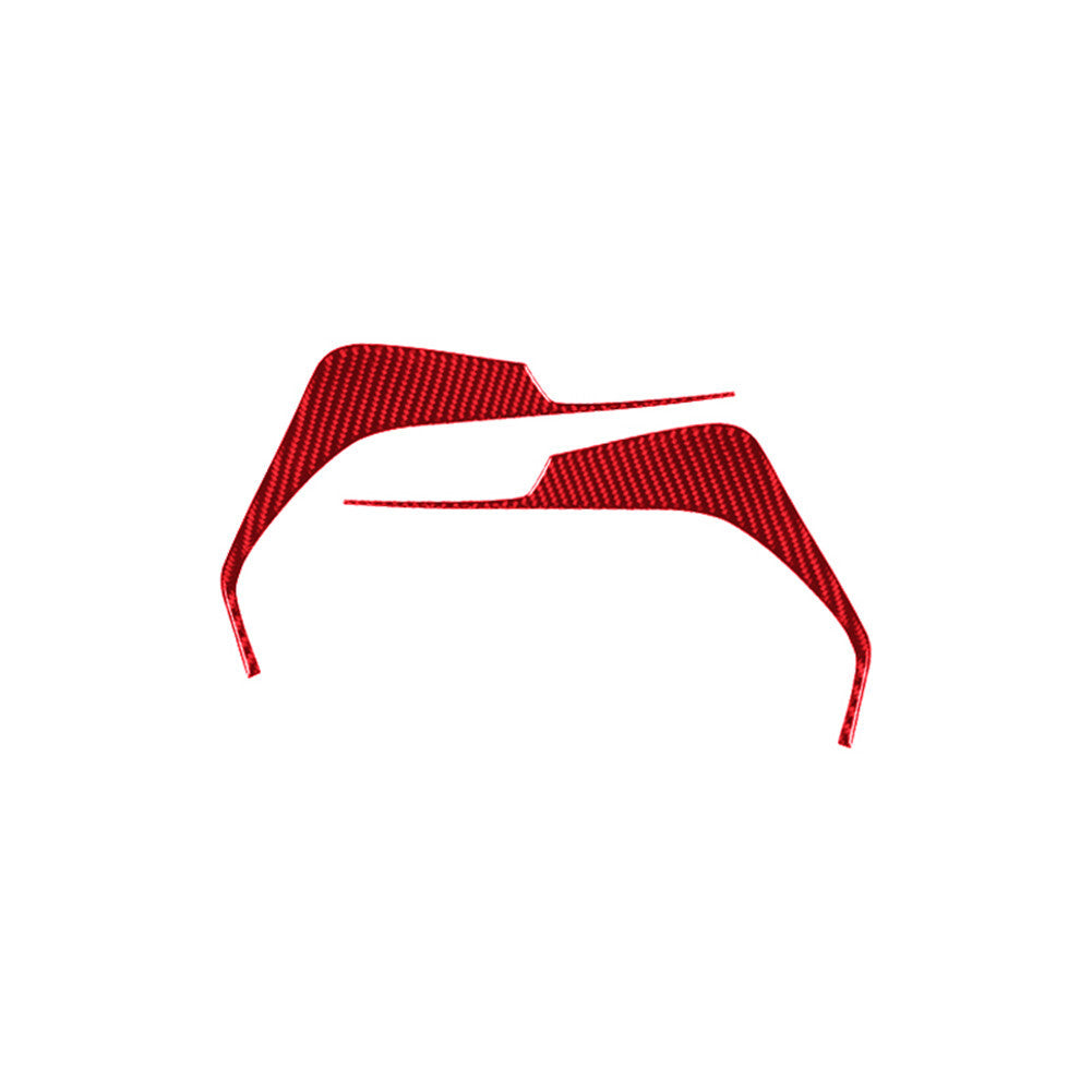 Red Carbon Fiber Door Handle Cover Trim For X5 E70 X6 E71 2008-2013 Type A v