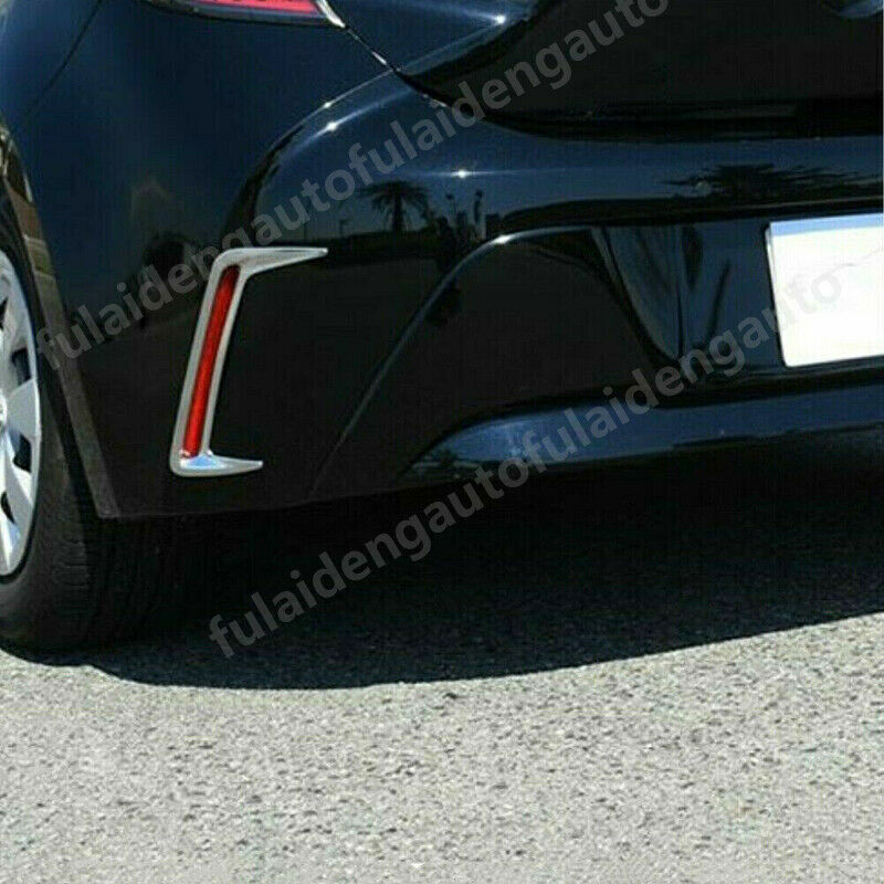 for Toyota for Corolla Hatchback 19-22 Silver Rear Bumper Fog Light Lamp Cover Trim