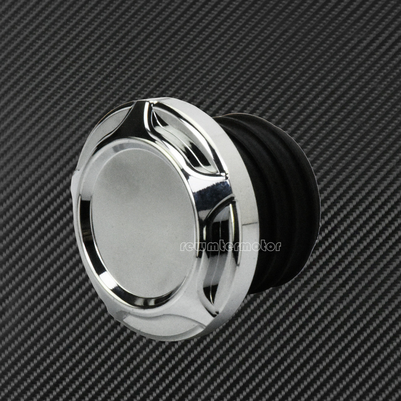 CNC Cut Chrome Gas Cap Fuel Tank Right-hand Thread Fit for Harley Dyna Softail Q