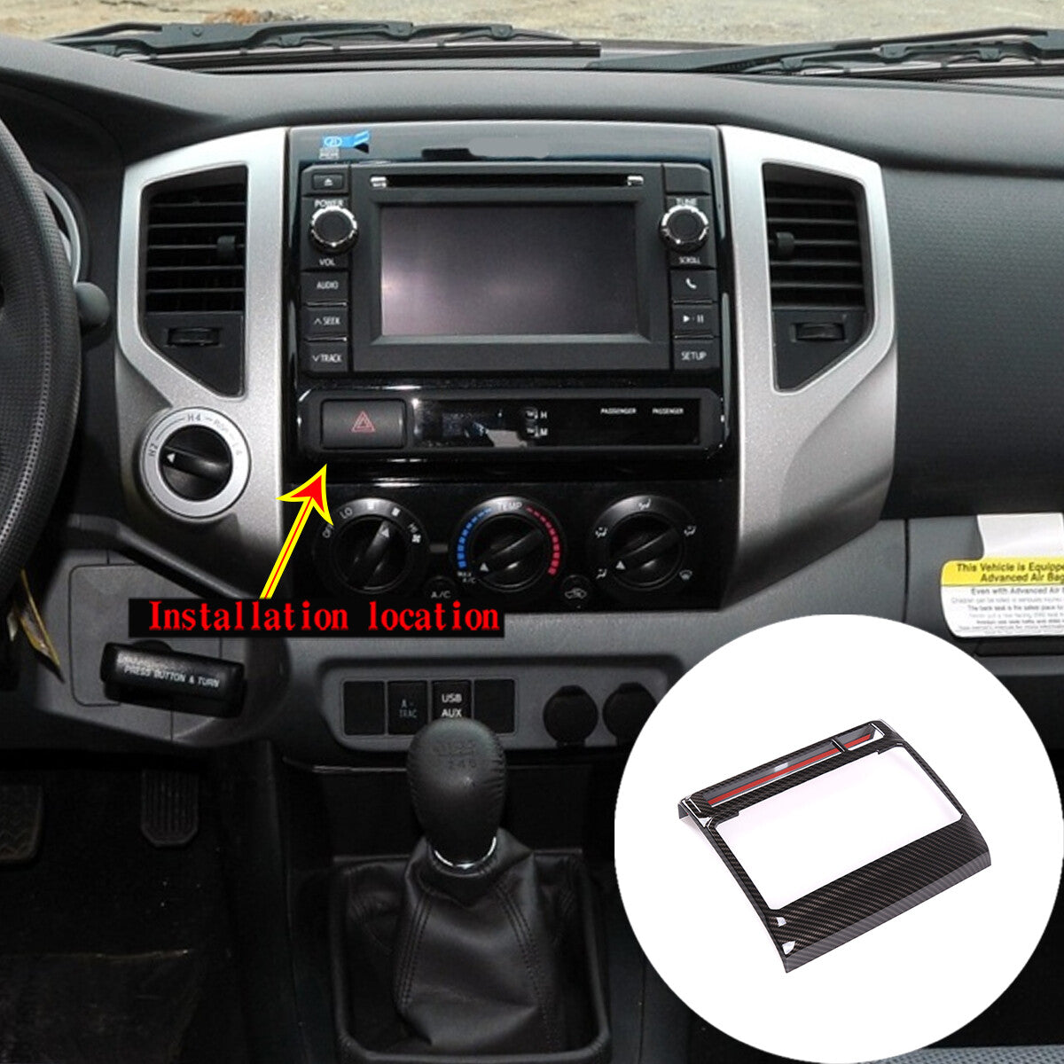 for Subaru WRX/WRX STI 2015-2021 Adjust Button Decor Red 3pcs Metal- v
