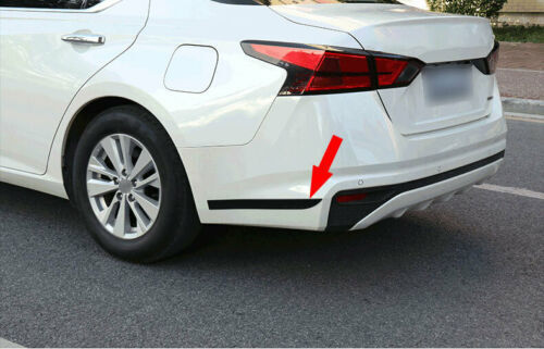 for Nissan Altima 2019-2022 Black Rear Bumper Side Spoiler Protector Panel Cover