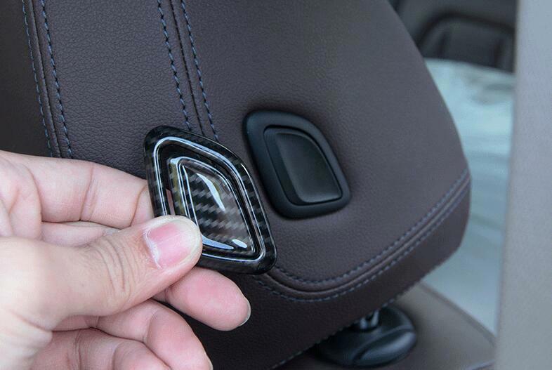 for BMW X3 G01 X4 2018-21 Carbon Fiber for Seat Headrest Switch Button Cover Trim 4P