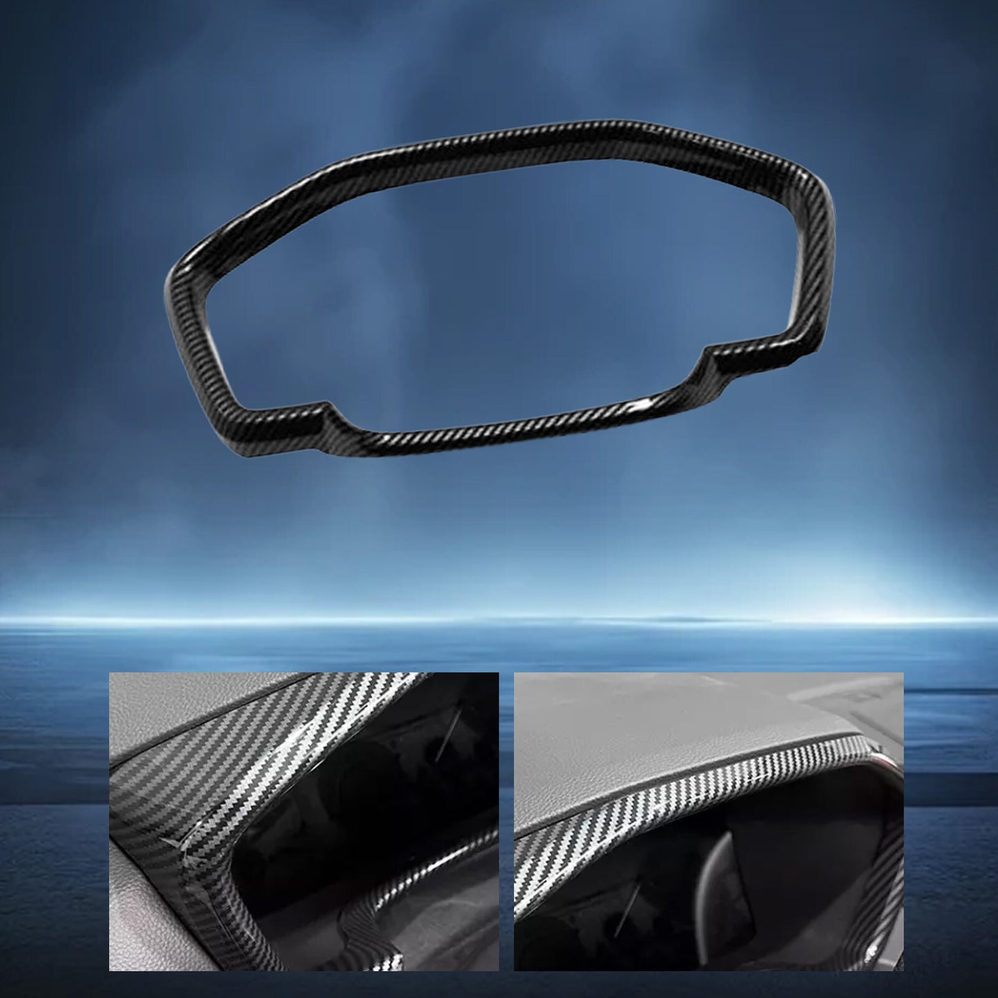 For 2023 2024 for Honda CRV CR-V Carbon fiber ABS Dashboard decor frame Trim