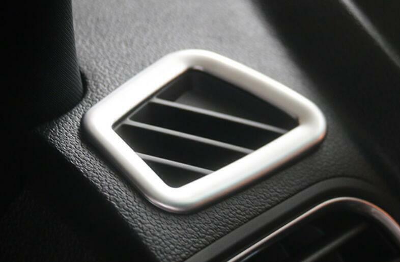 for Ford Explorer 2011-2019 Matte Silver Dashboard LR Air Outlet Vent Trim 2PCS