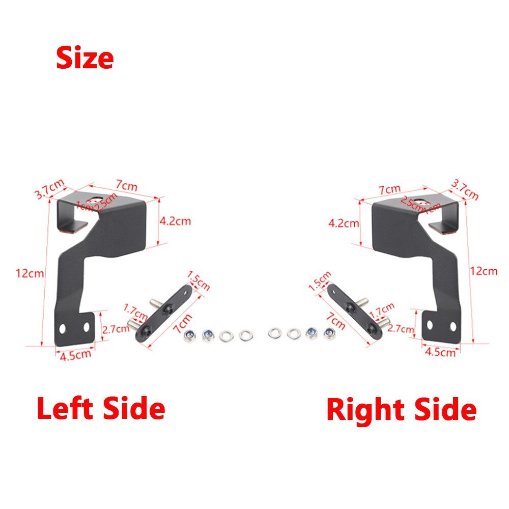 Car A-pillar Lamp Mount Bracket Holder for Suzuki for Jimny 2019-2024 Iron Black
