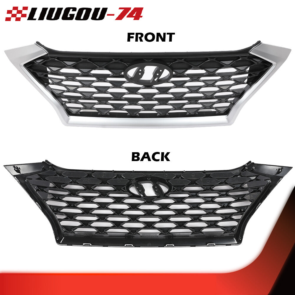 Fits 2019 - 2021 for Hyundai for Tucson Front Bumper Grille for CHRome Trim New - v