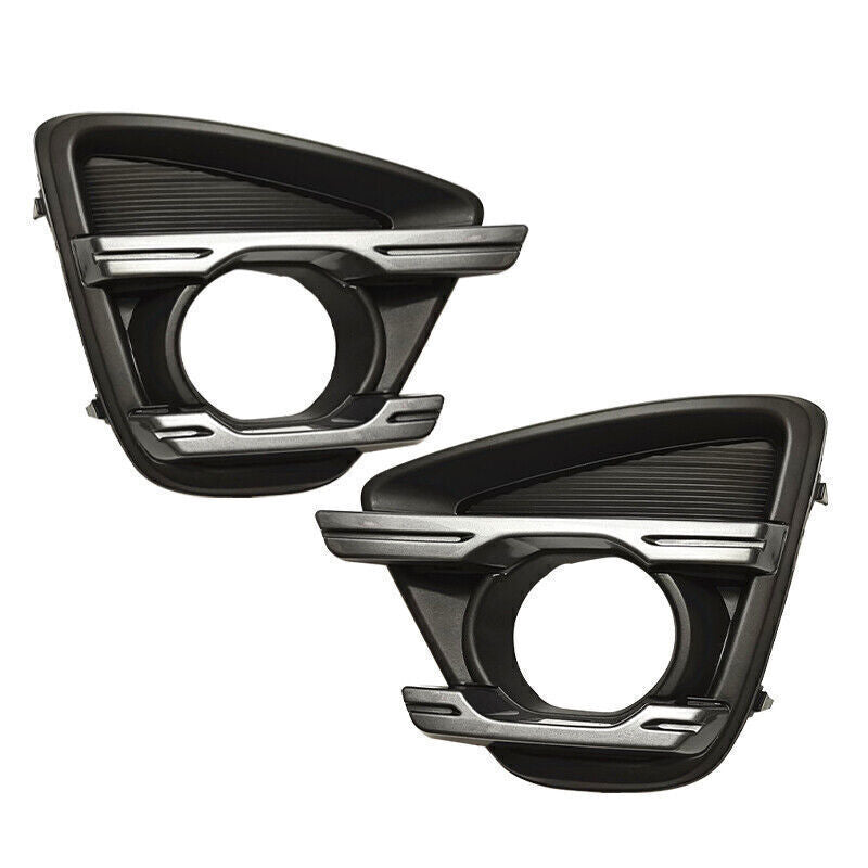 Left & Right Front Bumper Bezels Fog Light Cover Frame for Mazda CX-5 2013-2016 v