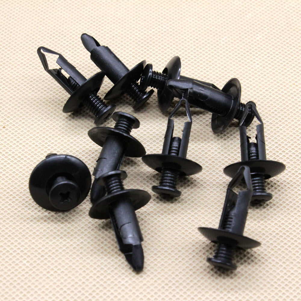 10 X Push Type Retainers Bumper Rivet Clip Plastic Screw for Nissan GT-R Fender