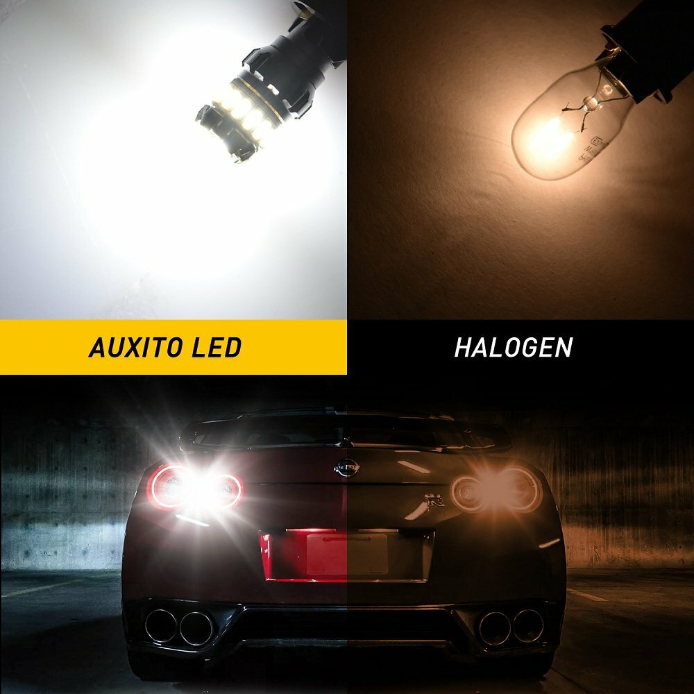 4 T15 No Error LED Backup Reverse Bulbs 2400LM Xenon Lamp White 2F- v
