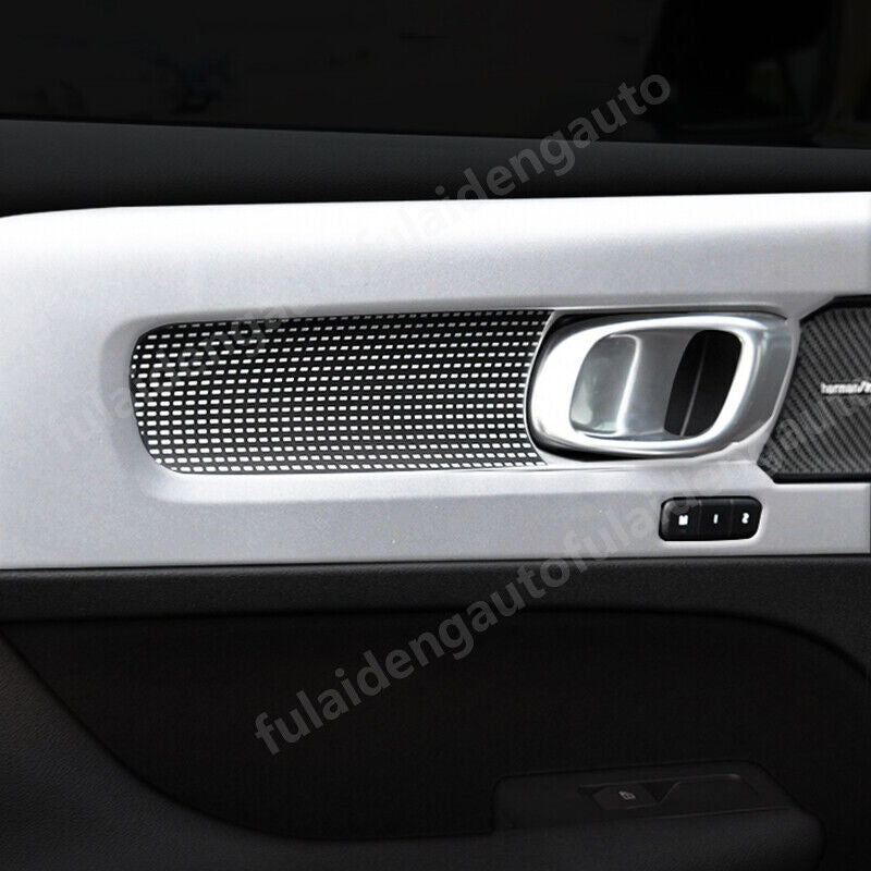 for Volvo XC40 2019-2022 Silver Inner Door Handle Bowl Panel Cover decor Trim 4x