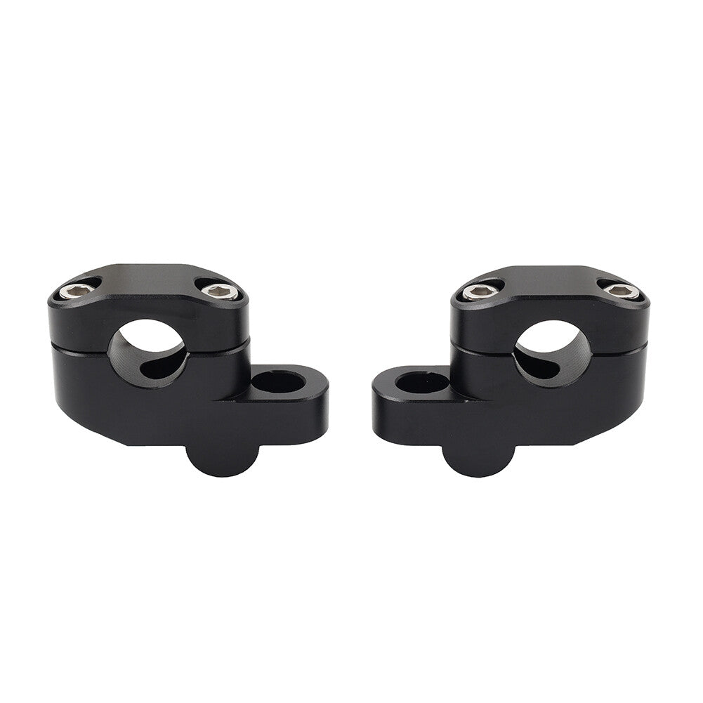 7/822mm Offset Handlebar Clamp Mount Riser Fit for Honda for Suzuki for Yamaha Black Q