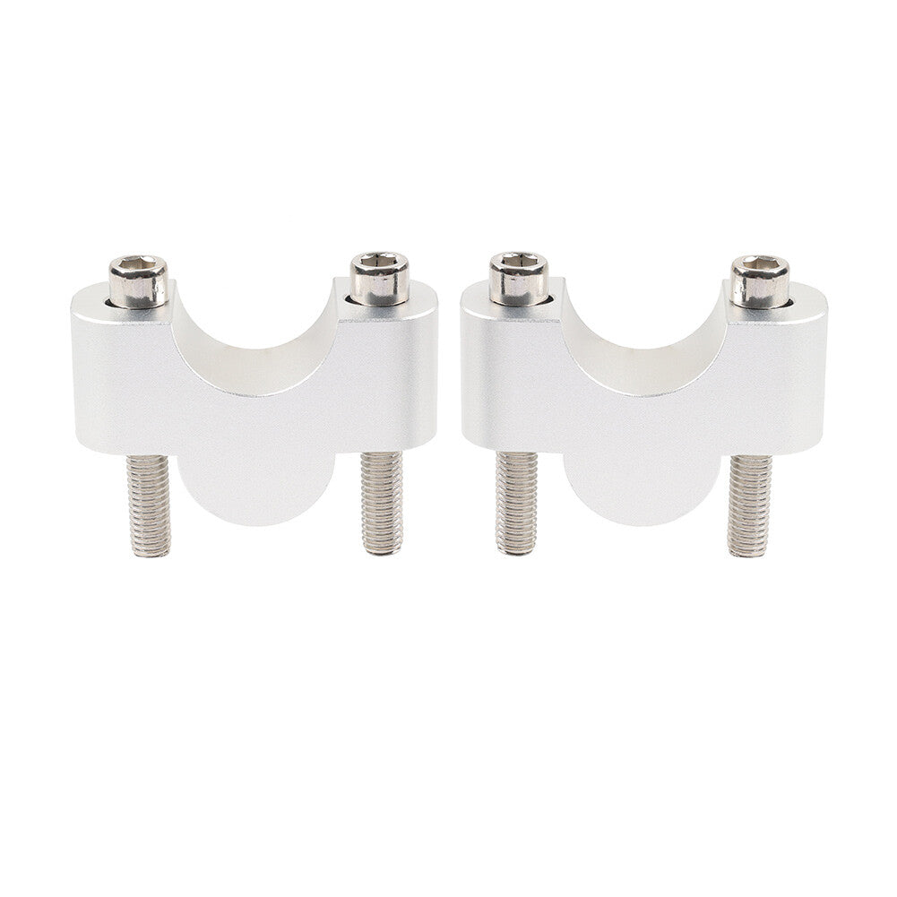 Handlebar Riser Lift Kit Clamps 1 Bar 25mm Height Silver for Suzuki for Kawasaki