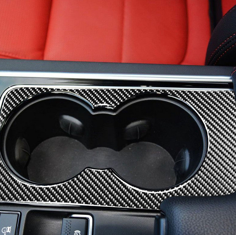 2x For Z4 E89 2009-2016 Carbon Fiber Interior Below Radio Console Cover Trim v