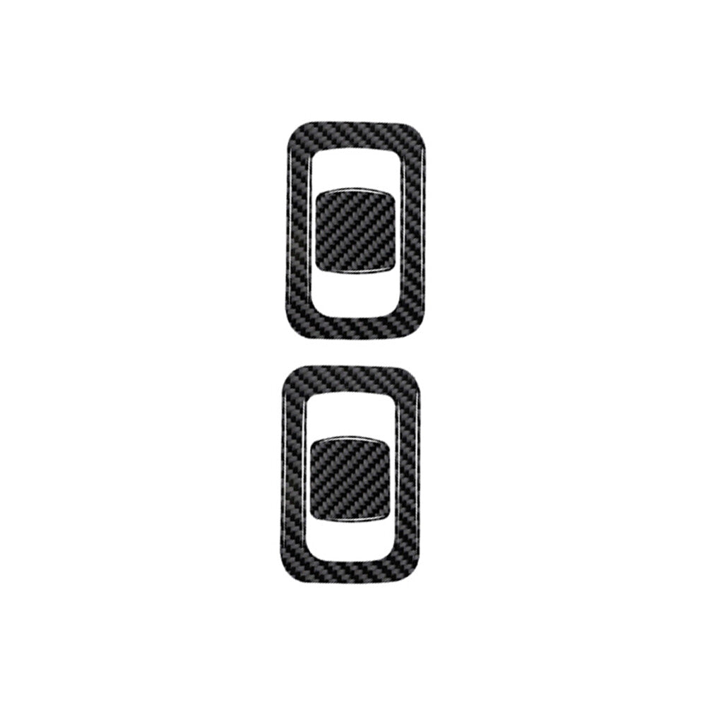4Pcs Carbon Fiber Door Speaker Ring Cover Trim For Rogue 2014-2016 v