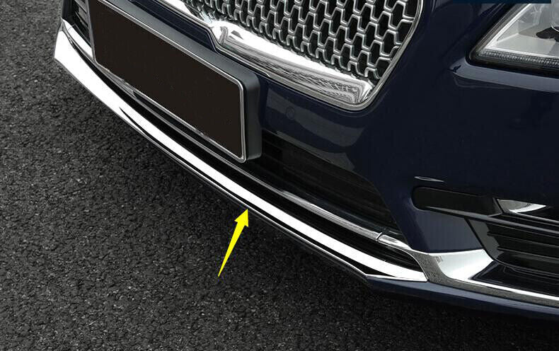 For Auto for Lincoln 17-21 Chrome Steel Front Bumper Grille Lower Strip