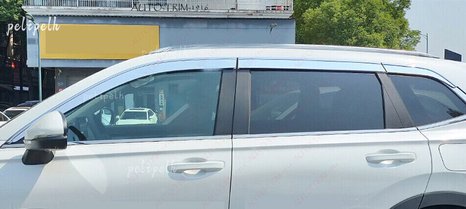 for Honda CR-V CRV 2023-24 Chrome Window Visor Vent Shades Sun Rain Guard Cover