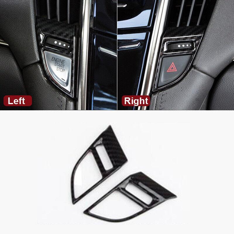 for Cadillac ATS ATS-V 2013-19 Carbon Fiber Center Console GPS Navigation Strip