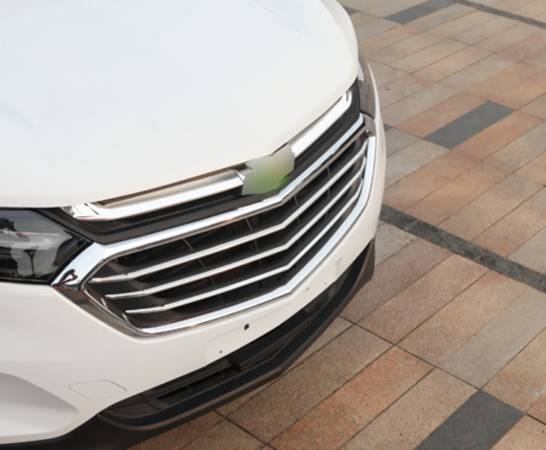 for Chevy Equinox 2018-21 Chrome Steel Front Center Mesh Grille Grill Strip Trim