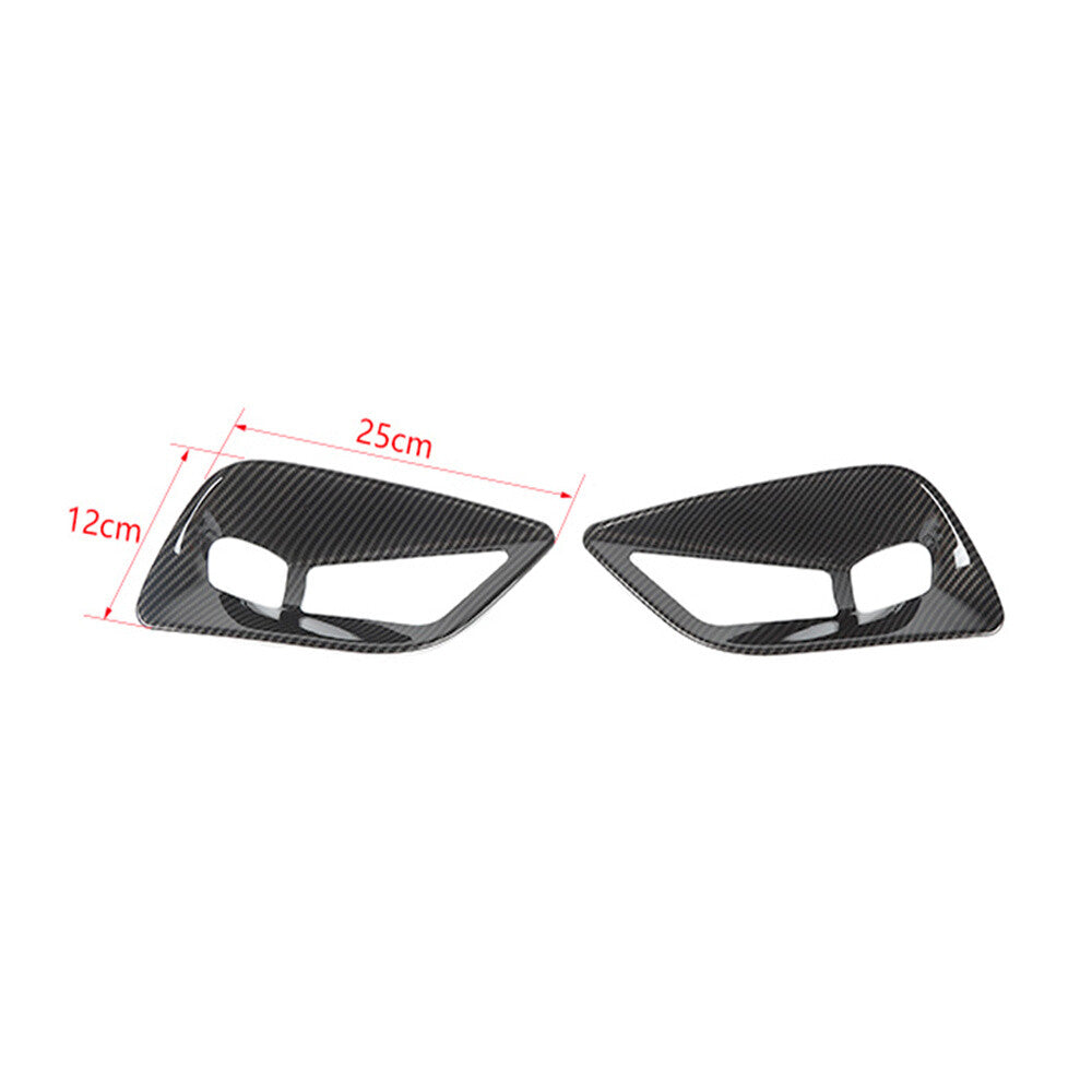 for Jeep Cherokee 2019+ Front Fog Light Lamp Decorative Cover ABS Carbon Fiber¡Á2